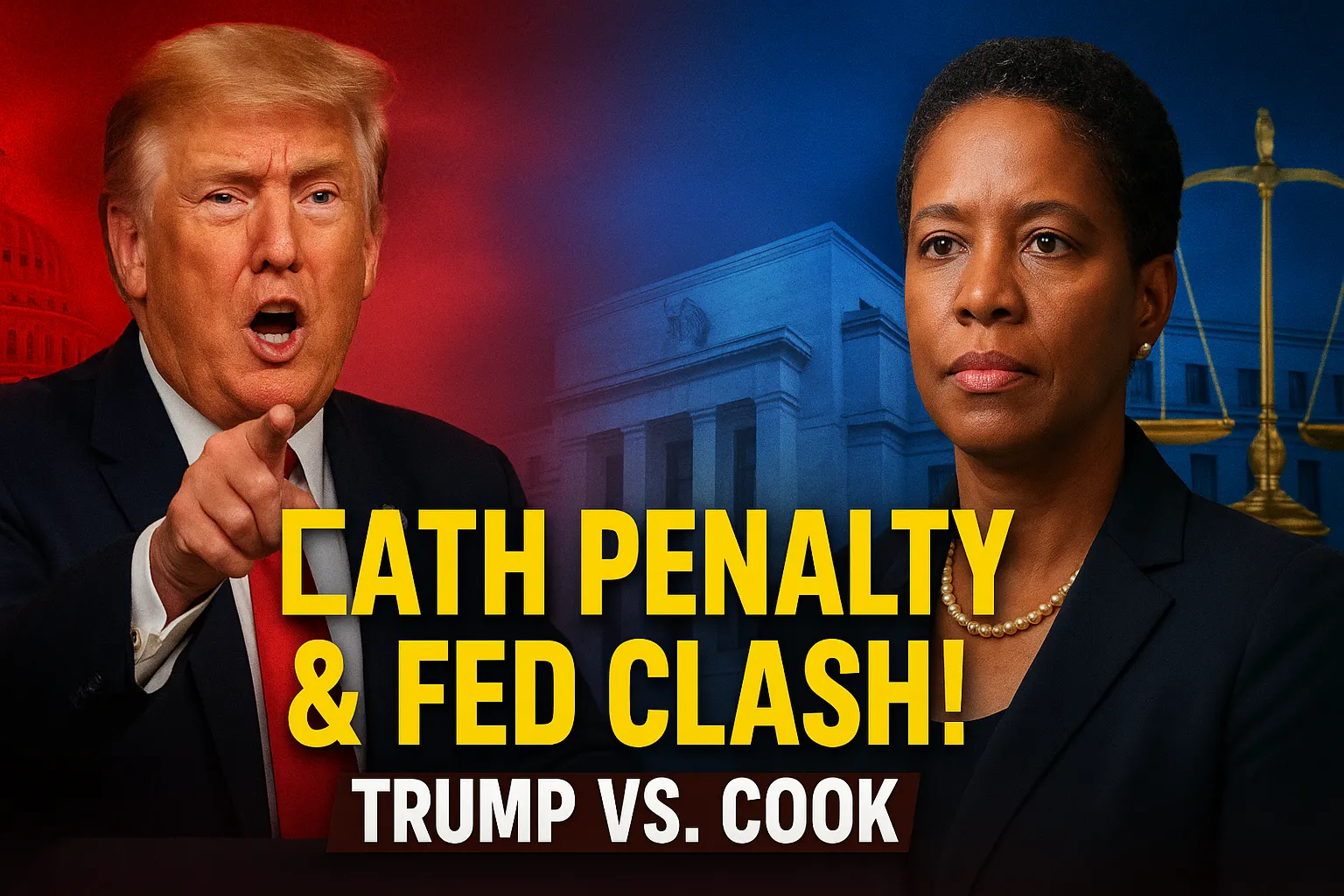 Trump Pushes Death Penalty in D.C. While Fed Governor Lisa Cook Fires Back With Lawsuit
